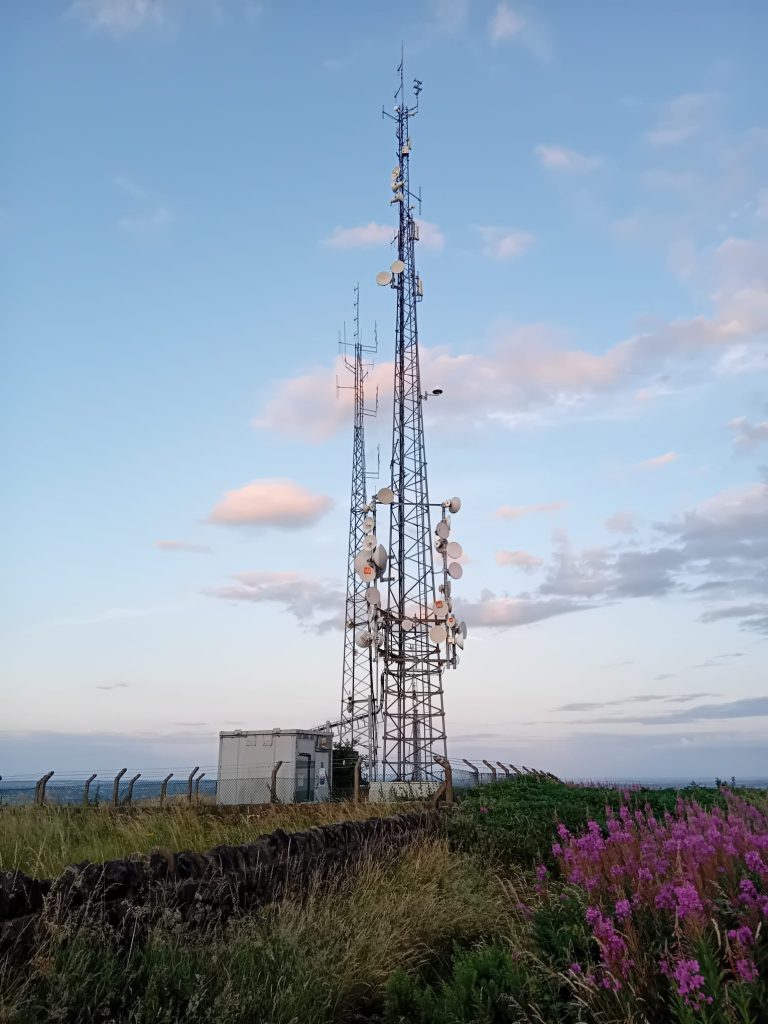 One of our many hilltop mast sites